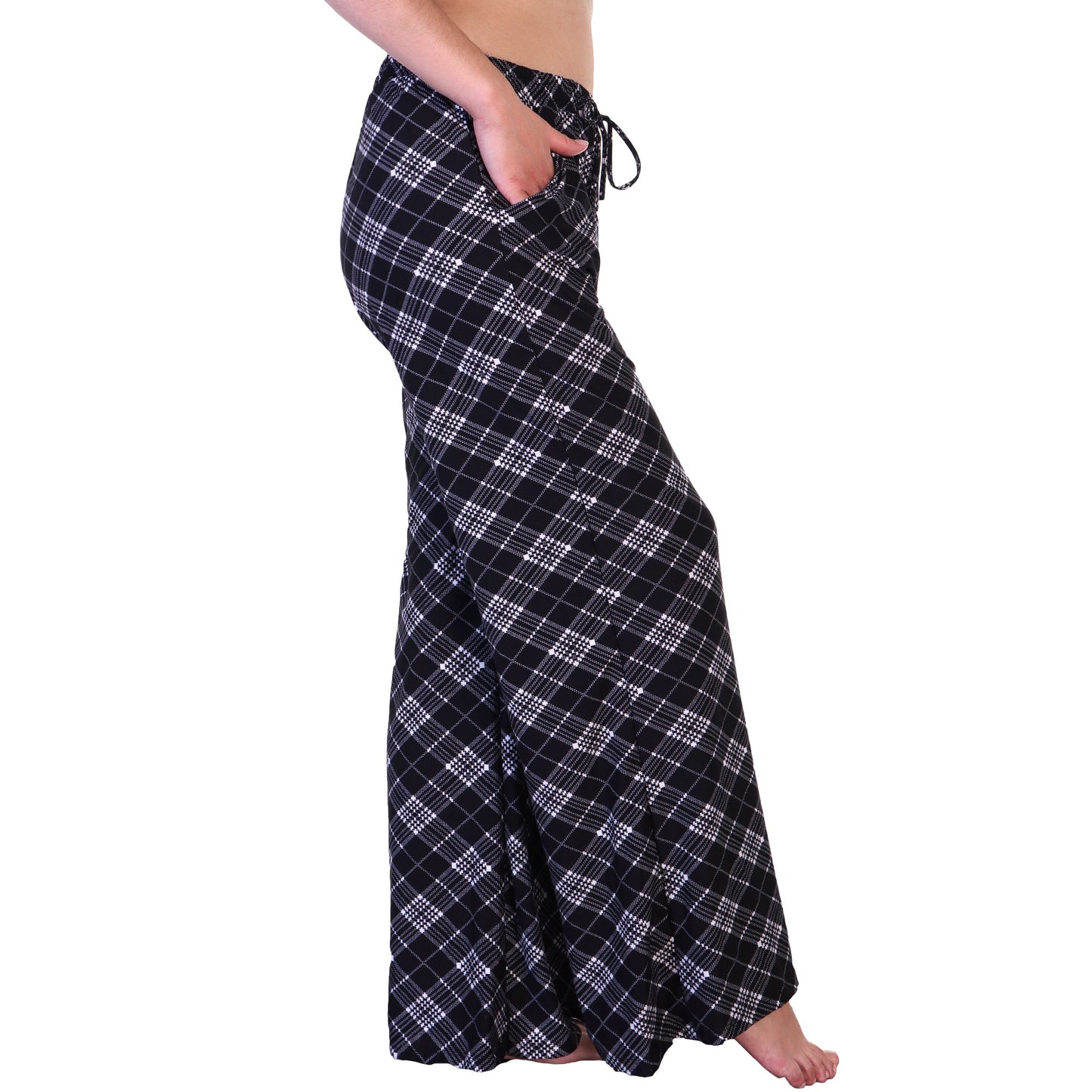 Mid-rise Palazzo Pants with Pockets (1 or 4 Pack)