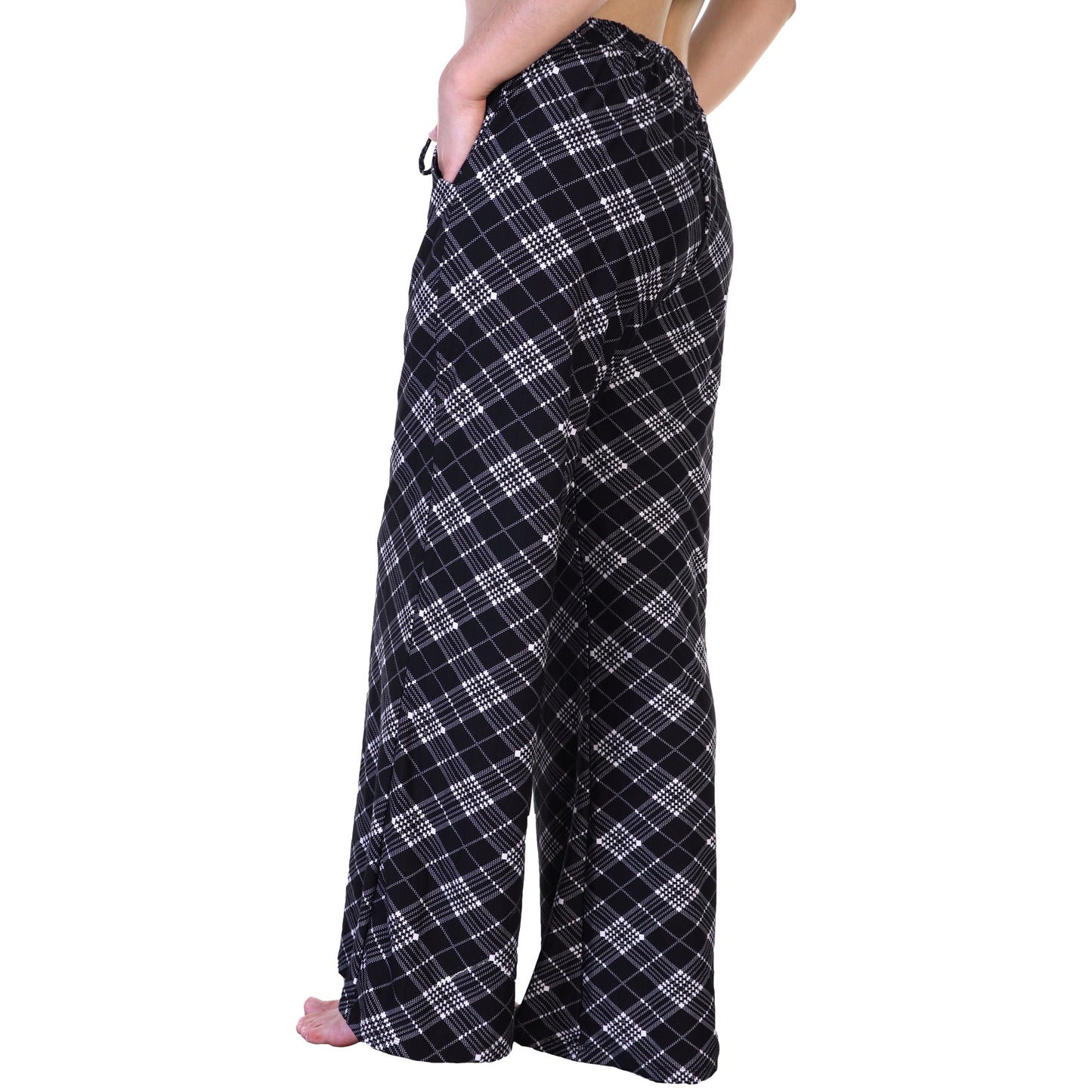 Mid-rise Palazzo Pants with Pockets (1 or 4 Pack)