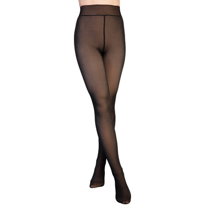 Faux Sheer and Fleece Lined High-Waisted Thermal Tights (3-Pack)