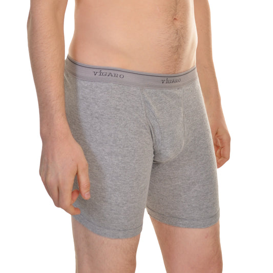 Mens Cotton Comfort Boxer Briefs (6-Pack)