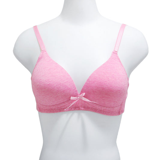 Wire-Free Cotton Marled A Cup Bra (6-Pack)