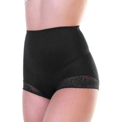 High-Waist Tummy Control Girdles w/Lace Accent Detail (6-Pack)