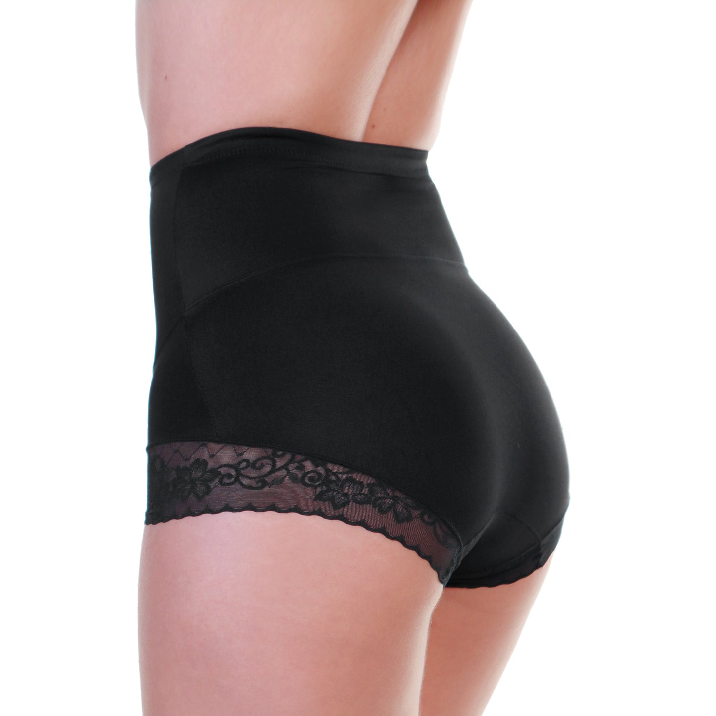 High-Waist Tummy Control Girdles w/Lace Accent Detail (6-Pack)