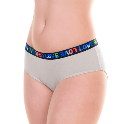 Cotton Hiphugger with Elastic Waistband (6-Pack)