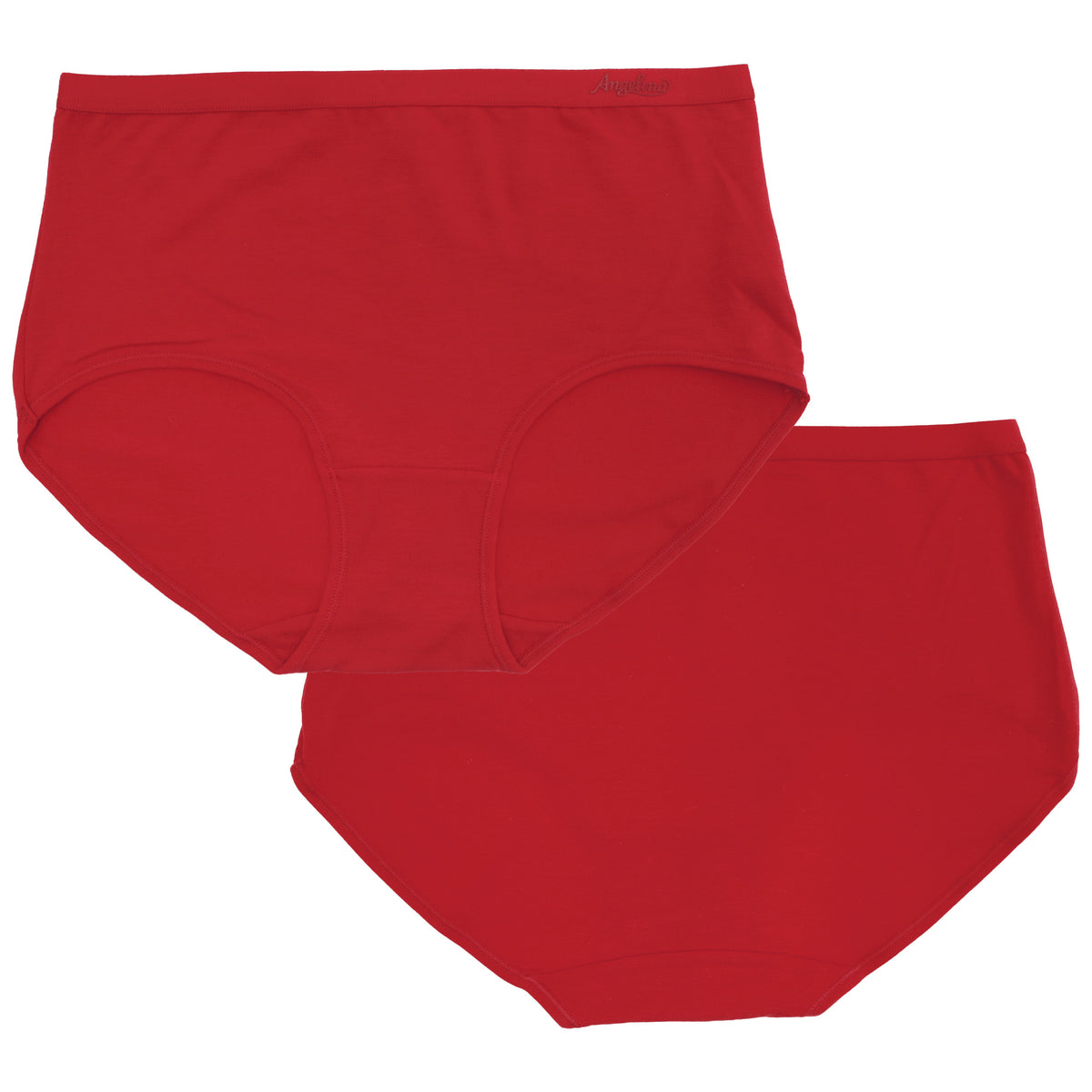Classic Mid Rise Cotton Brief Panties with Logo Waistband (6-Pack)