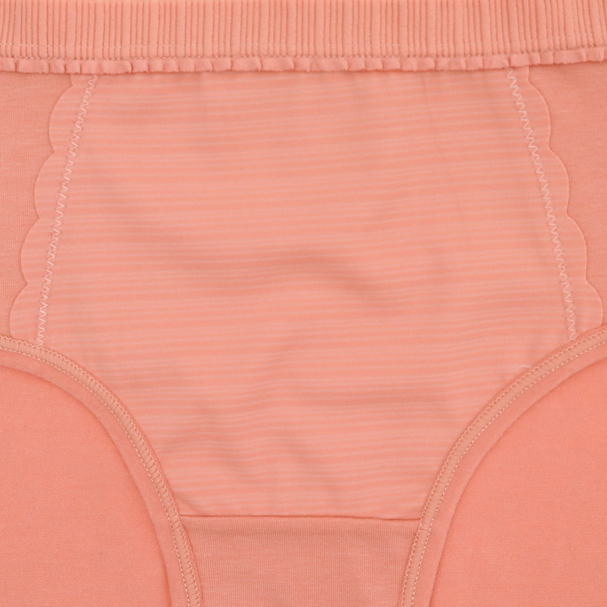 Hipphugger Cotton Panties with Ruffle Trim Waistband (6-Pack)