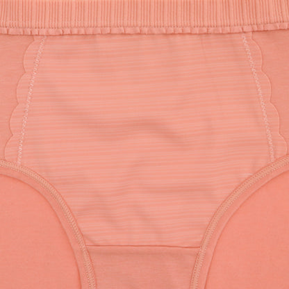 Hipphugger Cotton Panties with Ruffle Trim Waistband (6-Pack)
