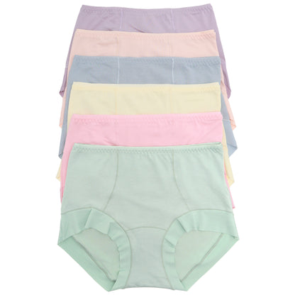 Cotton Mid Rise Briefs with Laser Cut Leg Opening (6-Pack)