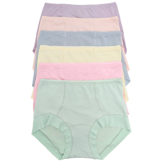 Cotton Mid Rise Briefs with Laser Cut Leg Opening (6-Pack)