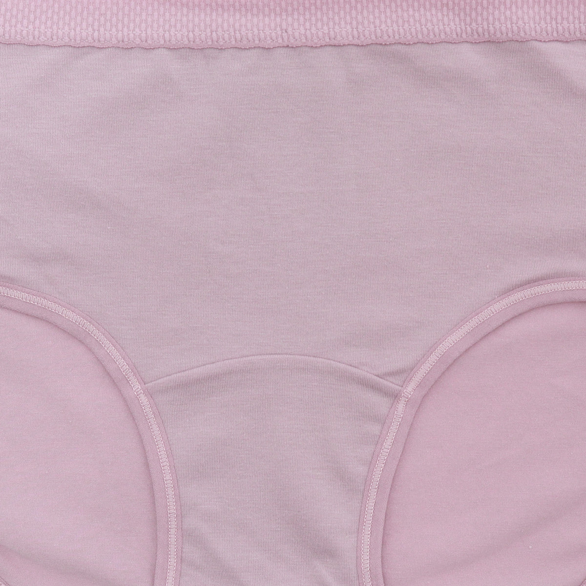 Classic Cotton Hipphuger Panties with Textured Waistband (6-Pack)