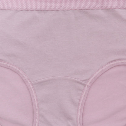 Classic Cotton Hipphuger Panties with Textured Waistband (6-Pack)