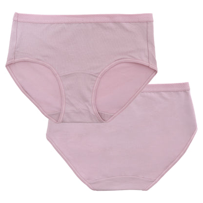 Classic Cotton Hipphuger Panties with Textured Waistband (6-Pack)