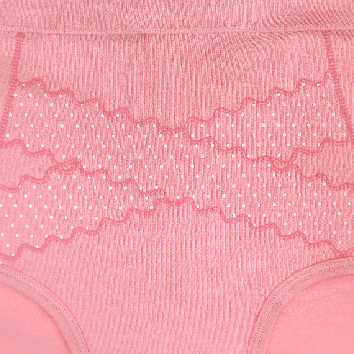 Mid Rise Cotton Brief Panties with Polka Dots Accent (6-Pack)