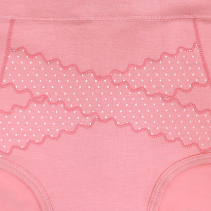 Mid Rise Cotton Brief Panties with Polka Dots Accent (6-Pack)