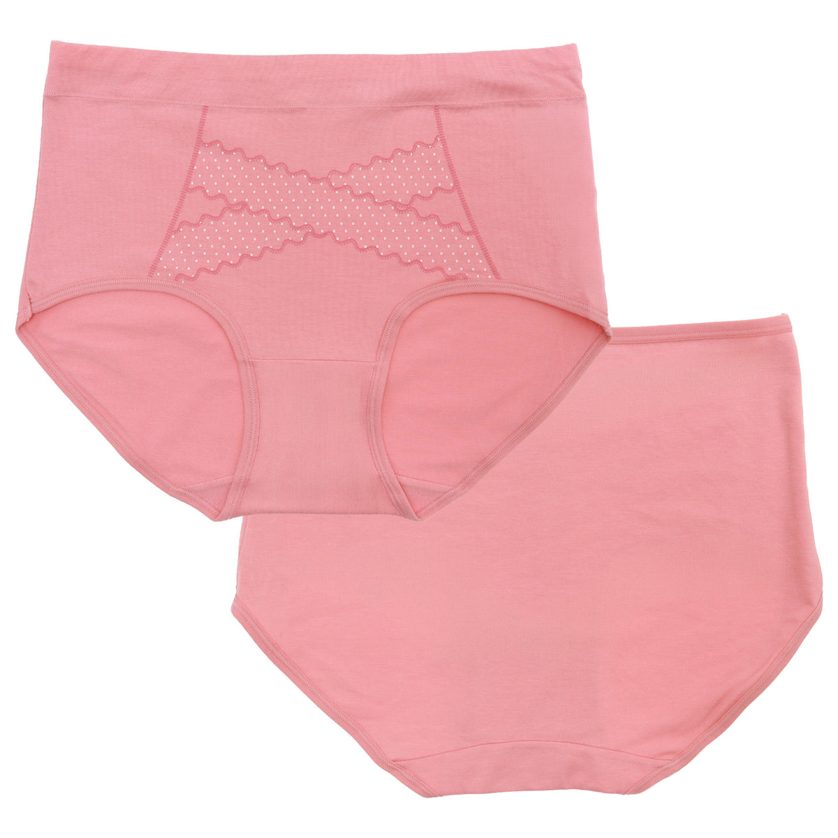 Mid Rise Cotton Brief Panties with Polka Dots Accent (6-Pack)