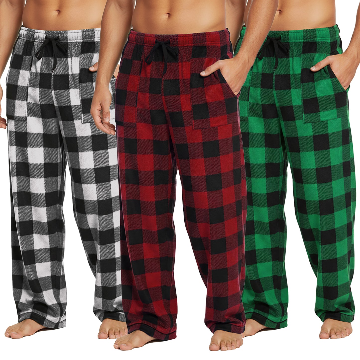 Men's COZY Fleece Pajama Pants (3 Pack)
