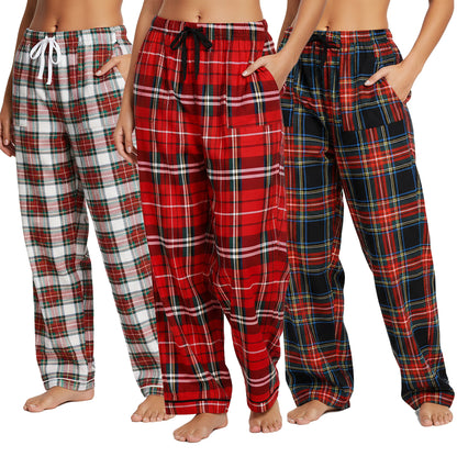 Women's COZY Flannel Pajama Pants (3 Pack)