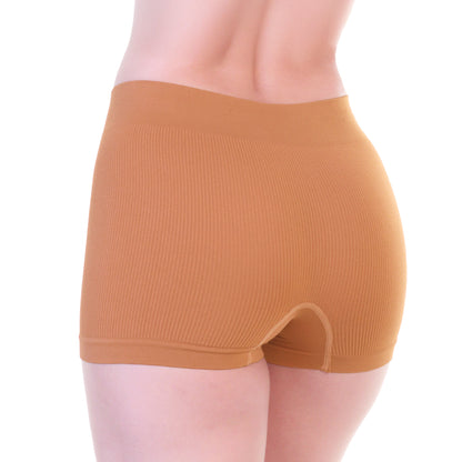 Seamless Microfiber Boyshort Panties (6-Pack)
