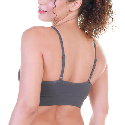 Seamless Wire-free Spaghetti Strap Bralette (6-Pack)