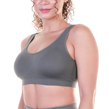 Wire-Free Seamless U-Back Bralettes with Adjustable Closure (6-Pack)