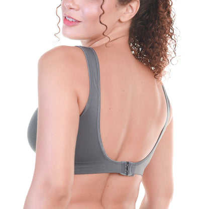 Wire-Free Seamless U-Back Bralettes with Adjustable Closure (6-Pack)