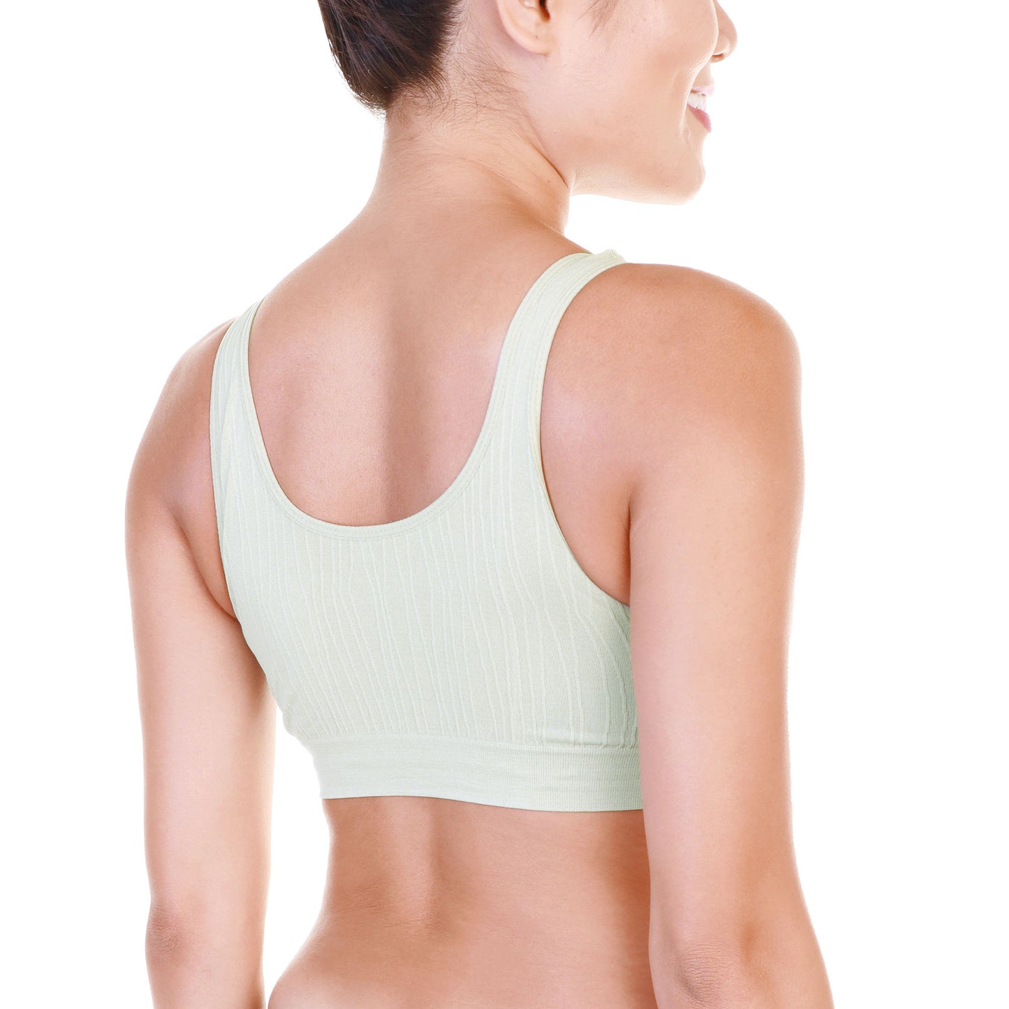 Seamless Wire-Free U-Back Microfiber Bralettes (6-Pack)