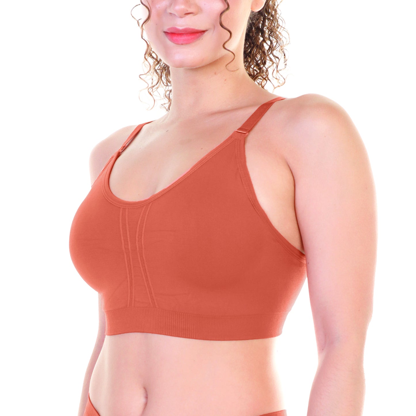 Wire-free Seamless Bra with Adjustable Closure (6-Pack)