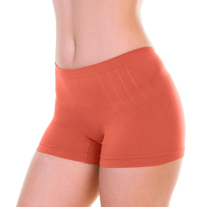 Seamless Microfiber Boyshort Panties (6-Pack)