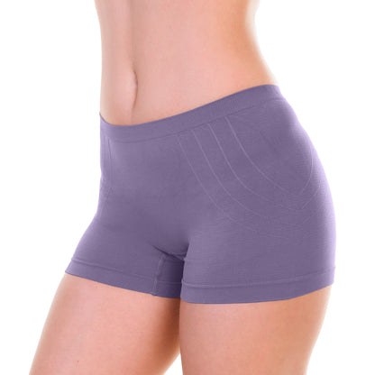 Seamless Microfiber Boyshort Panties (6-Pack)