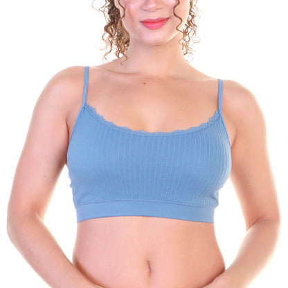 Seamless Bralette with Adjustable Straps (6-Pack)