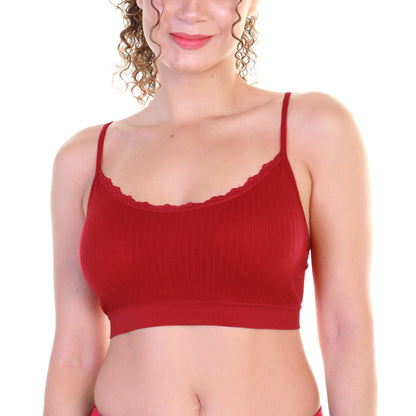 Seamless Bralette with Adjustable Straps (6-Pack)