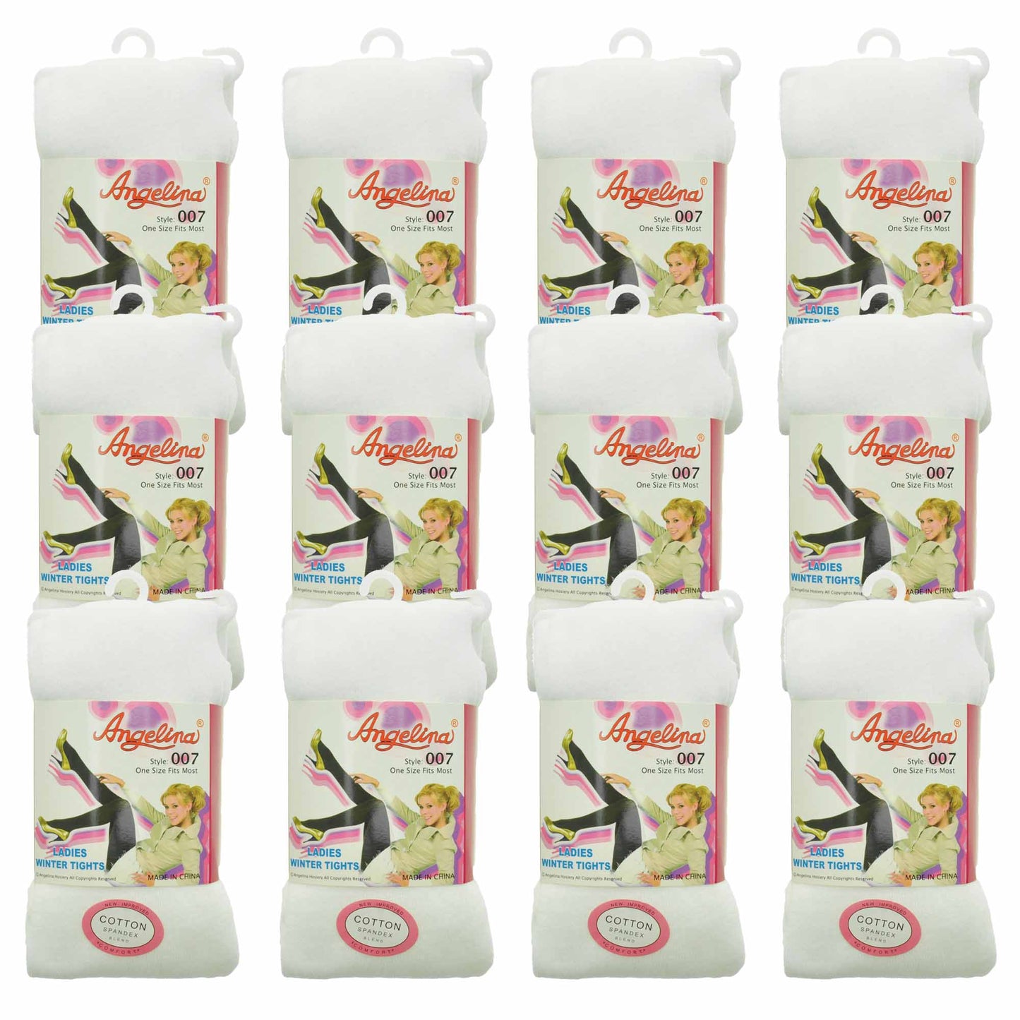 Winter Warmth Patterned Footed or Footless Tights (6-Pack)