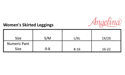 Blend Mini Skirt Leggings, Regular and Queen Size (1-Pack)