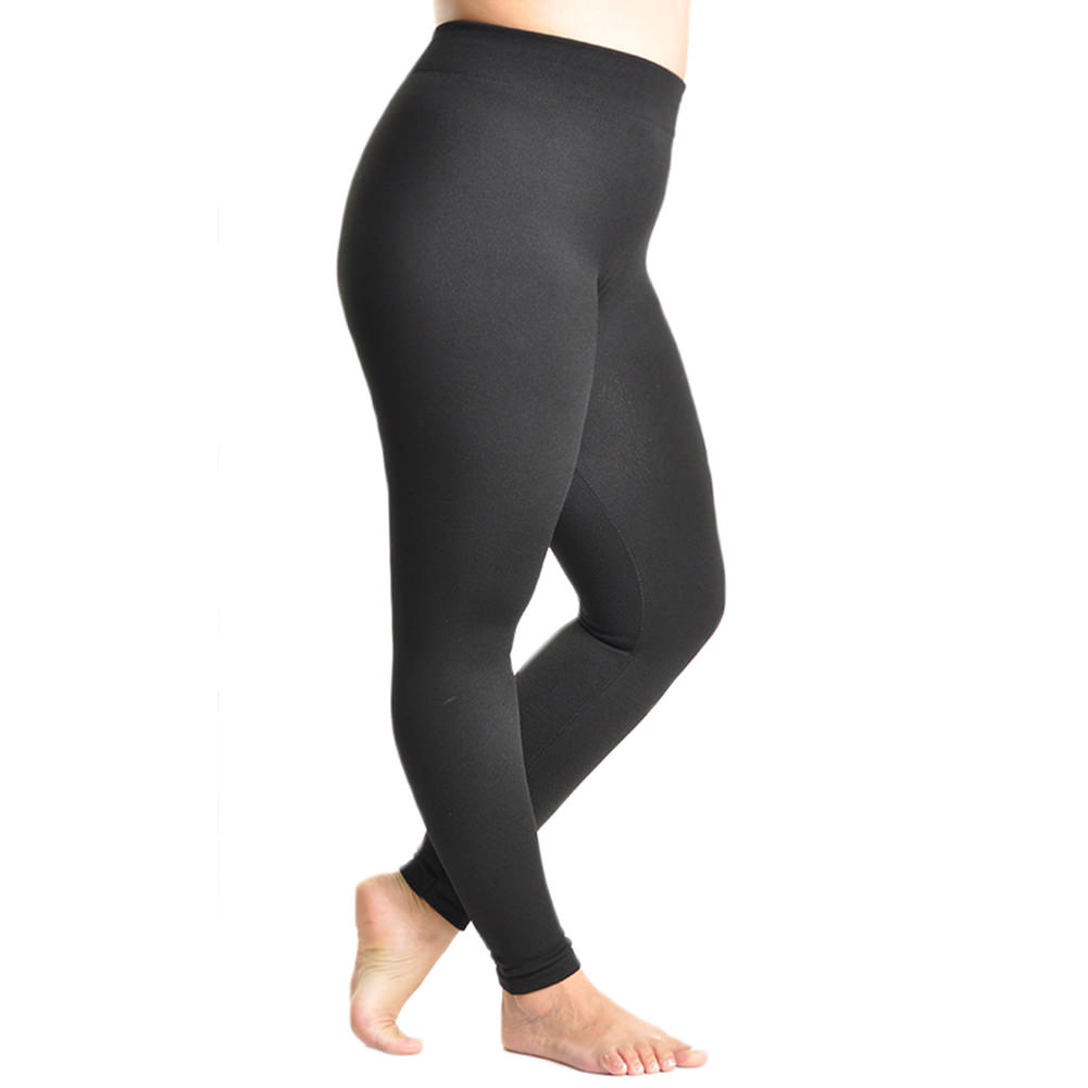 Seamless Footless Leggings with Winter Warmth Plus Lining (1-Pack)