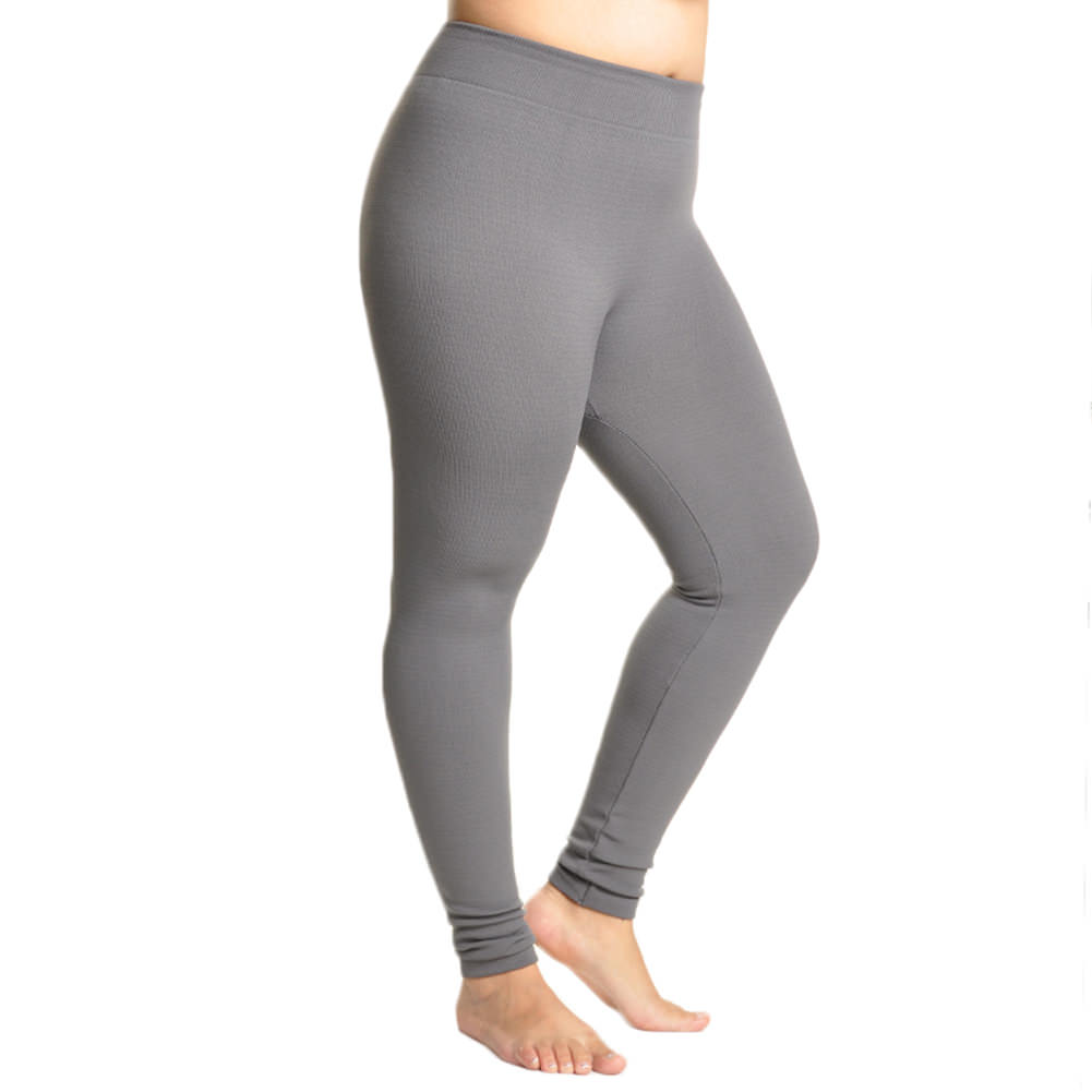 Seamless Footless Leggings with Winter Warmth Plus Lining (1-Pack)