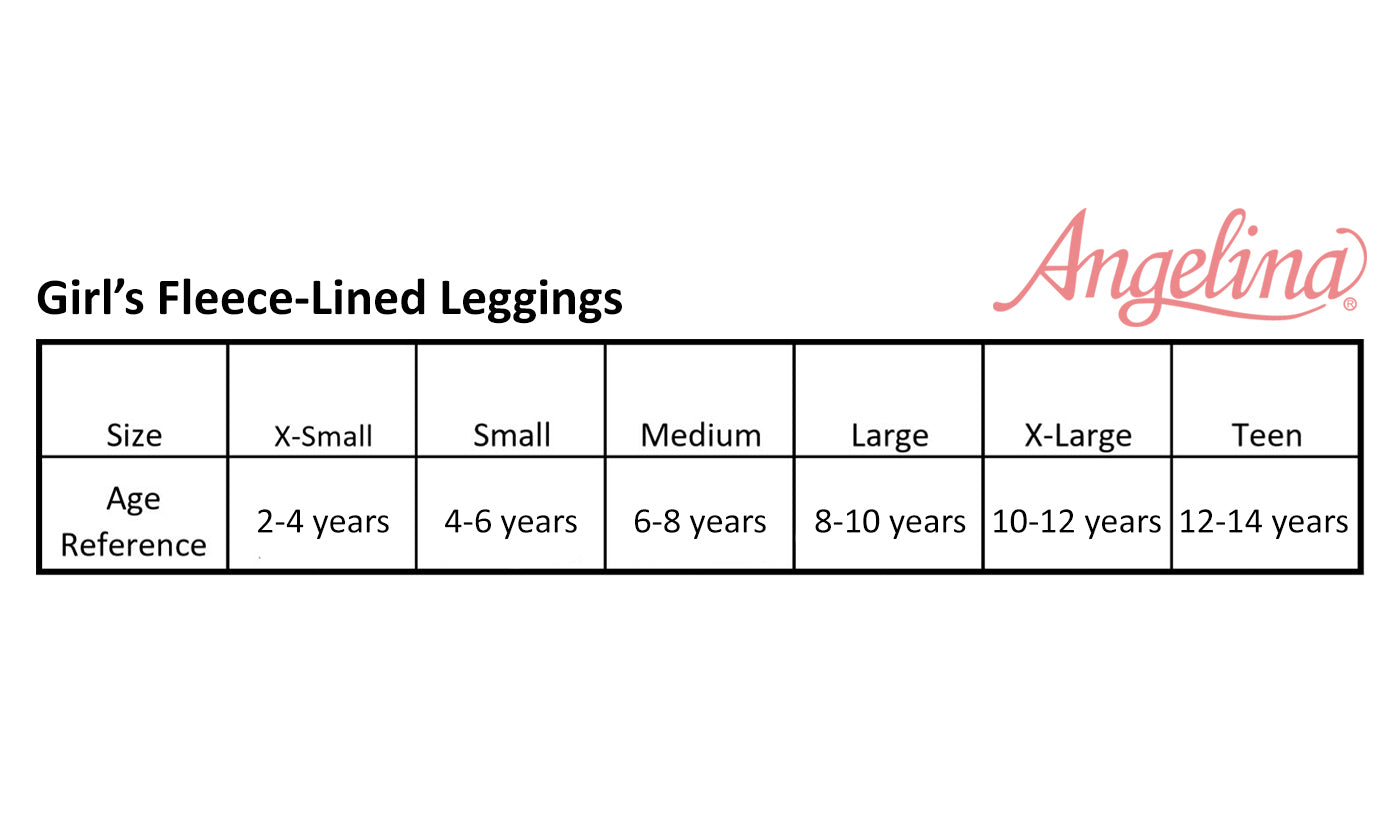 Girls' Fleece-Lined Leggings (6-Pack)