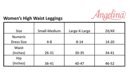 Women's Microfiber High Waist Full Coverage Leggings (6-Pack)