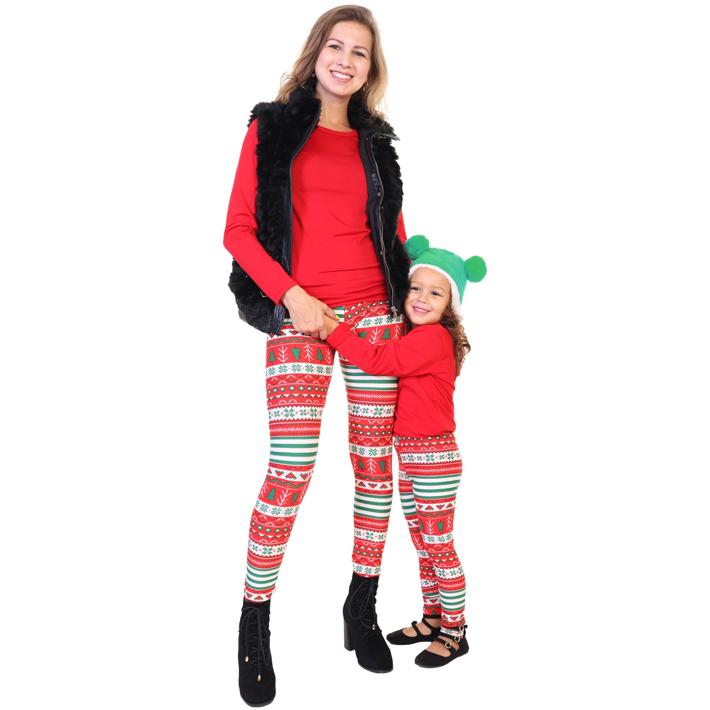 Mommy and Me Holiday Print Leggings (3-Pack)