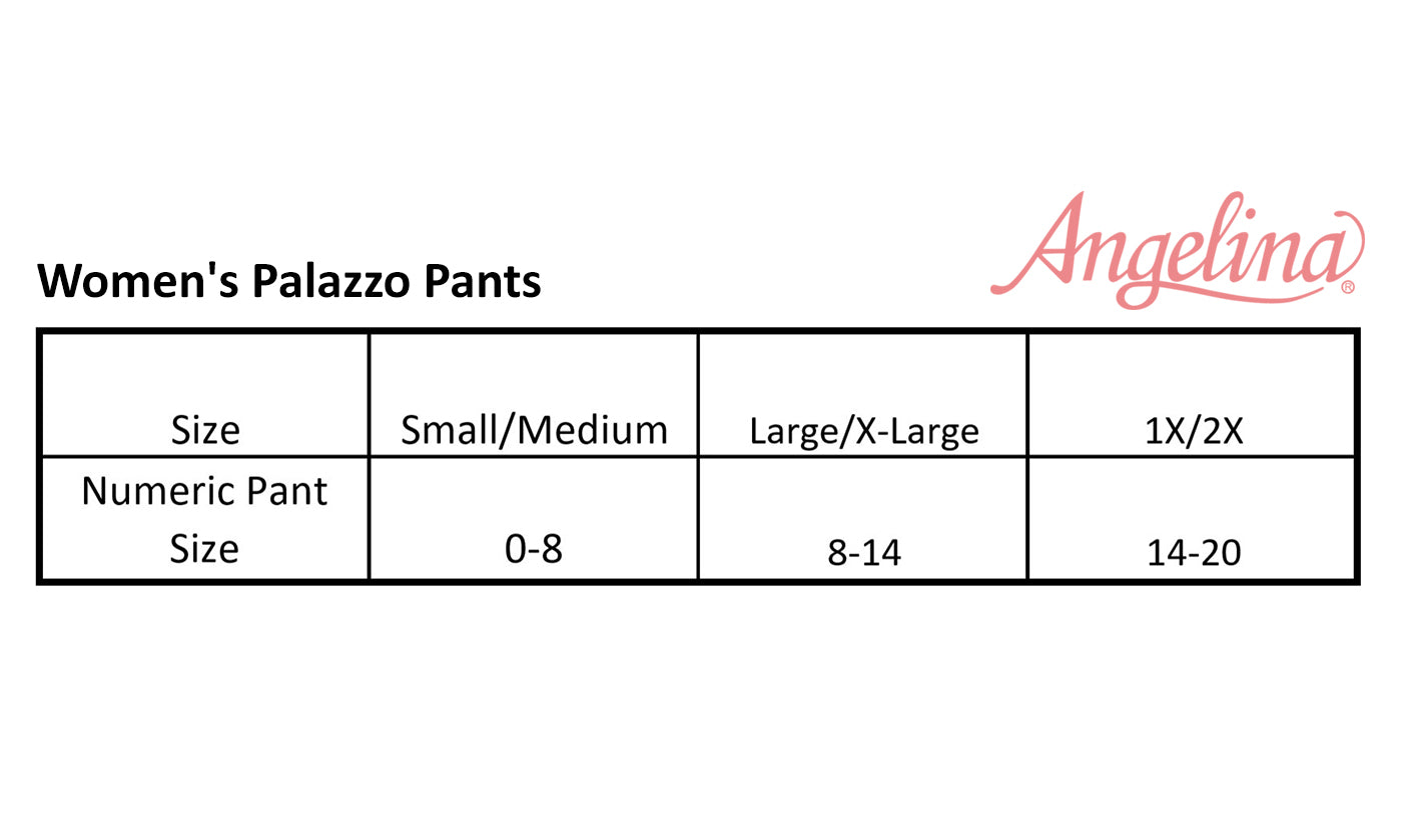 Mid-rise Palazzo Pants with Pockets (1 or 4 Pack)