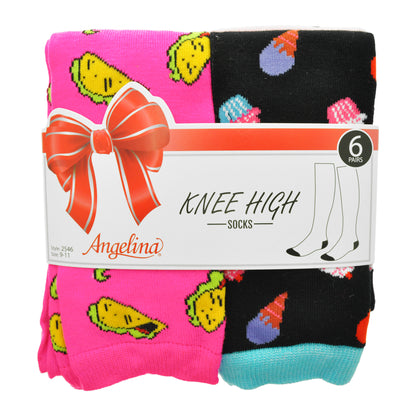 Knee-High Novelty Foodie Socks (6-Pairs)