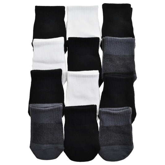 Unisex Cotton Half Socks (12-Pairs)