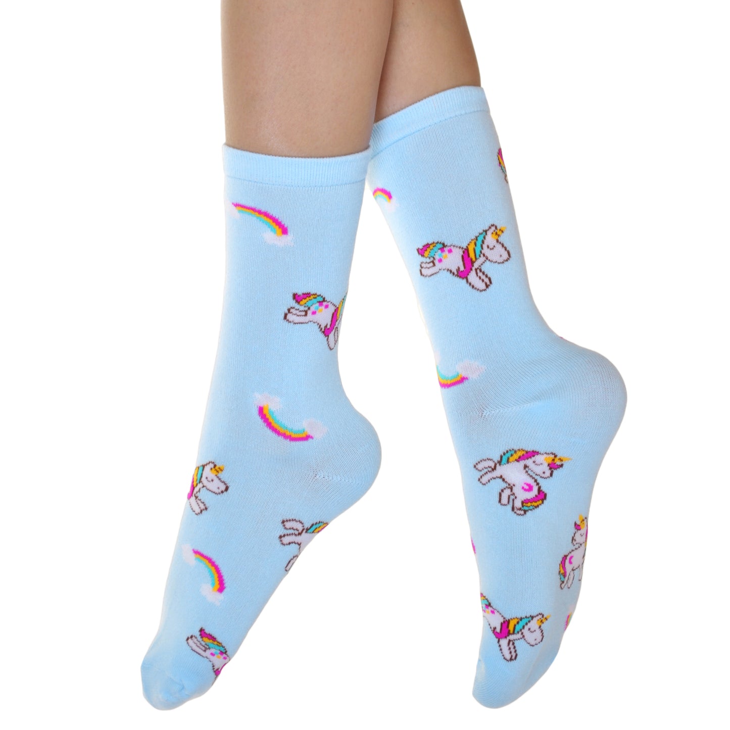 Novelty Unicorn Crew Socks (3-Pairs)