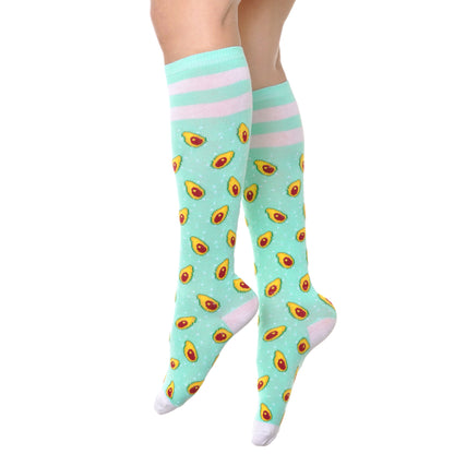 Novelty Foodie Knee-High Socks (6-Pairs)