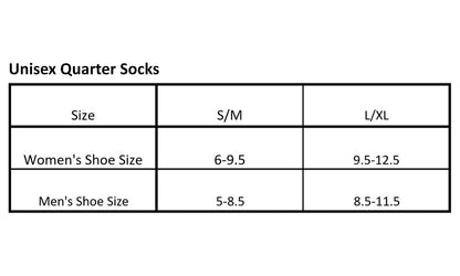 Unisex French Terry Quarter Socks (6-Pairs)