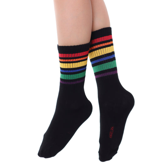 Rainbow Crew Socks (6-Pairs)