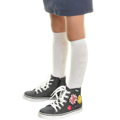 Cotton Classic Uniform Knee-High School Socks (12-Pairs)