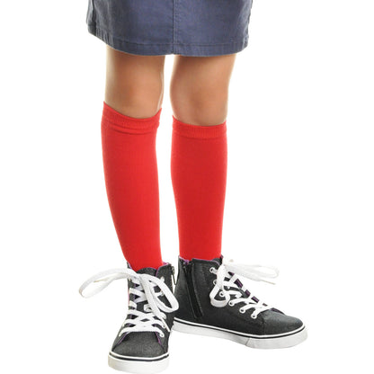Cotton Classic Uniform Knee-High School Socks (12-Pairs)