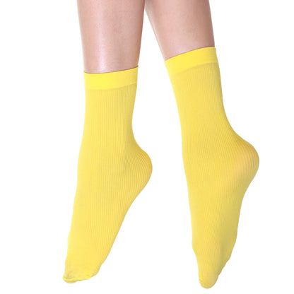 Nylon Rib Knit Trouser Tube Socks (12-Pairs)