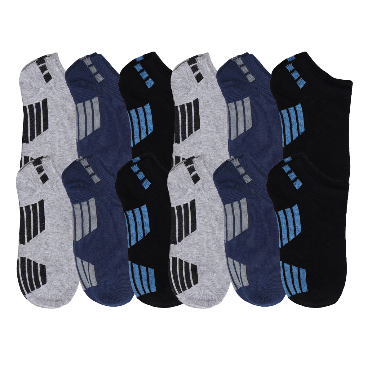 Unisex No-Show Sport Sock (12-Pairs)