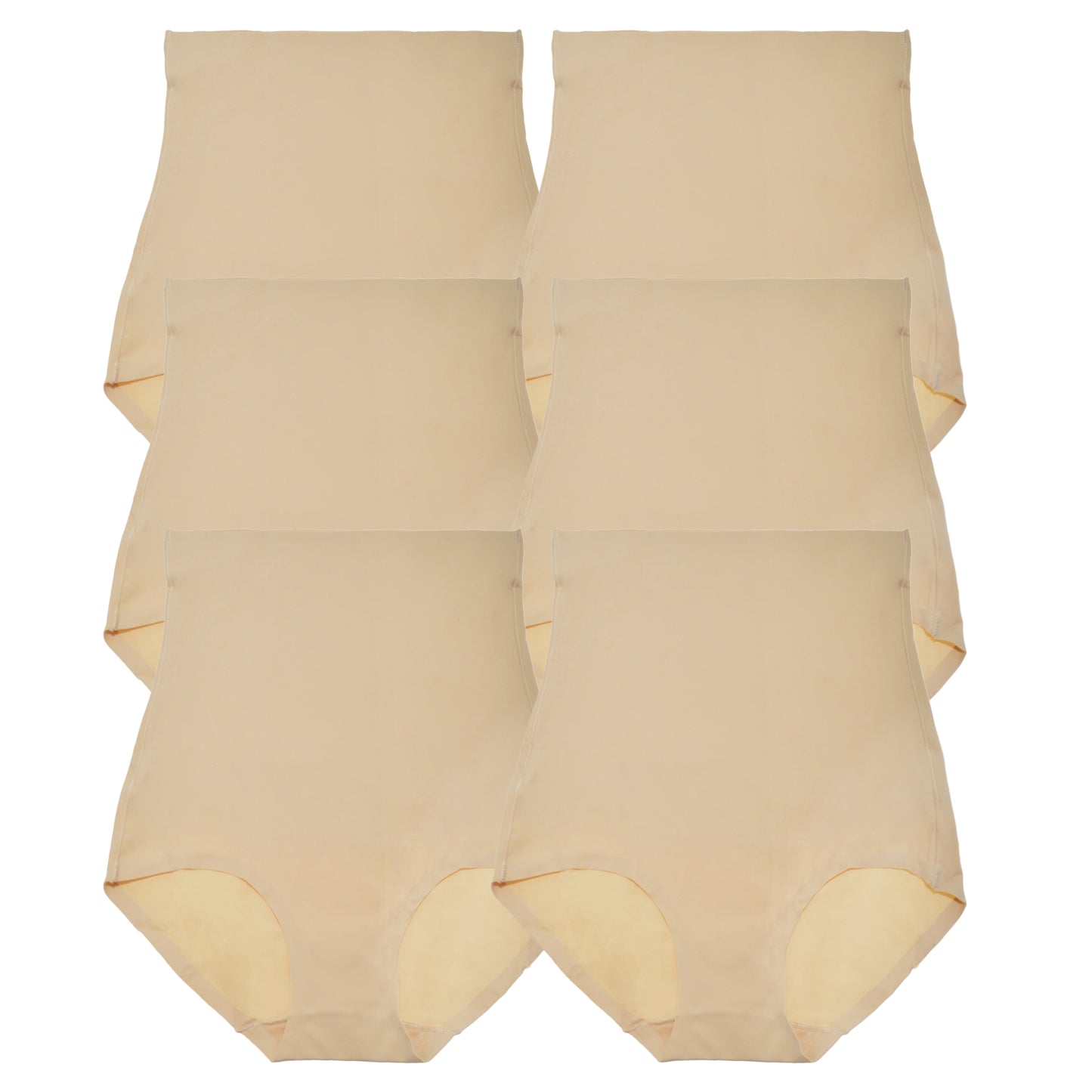 Microfiber High Waist Body Shaper Panties (6-Pack)